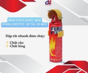 Bình chữa cháy FIRESTOP mini xe Ôtô – Fire Stop 1000ml