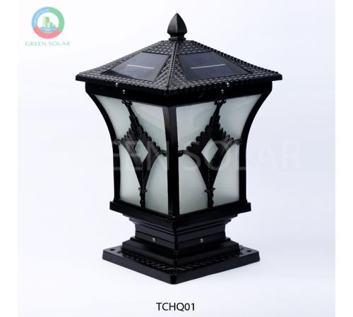 Đèn trụ cổng hình quạt lớn