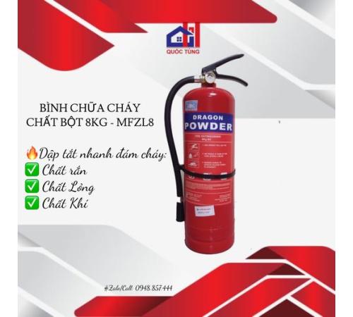 BÌNH CHỮA CHÁY BỘT ABC 8KG MFZL8 CẦM TAY (có kiểm đinh)