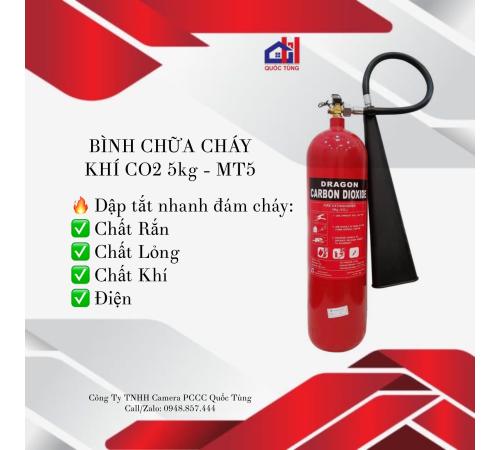 Bình chữa cháy MT5 – bình chữa cháy CO2 5kg –  Có kiểm định