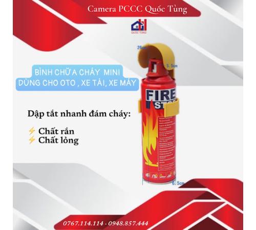 Bình chữa cháy FIRESTOP mini xe Ôtô – Fire Stop 1000ml