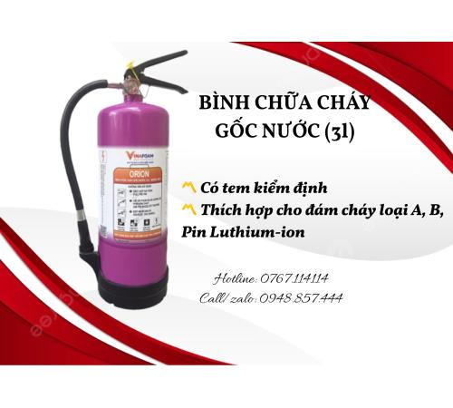 BÌNH CHỮA CHÁY PIN LITHIUM ORION 3L
